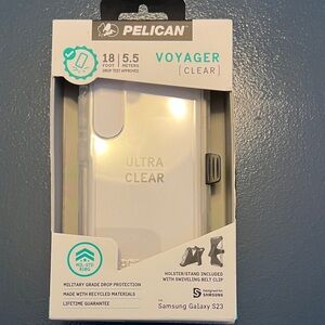 Pelican Voyager Clear Case for Samsung Galaxy S23 - Gray